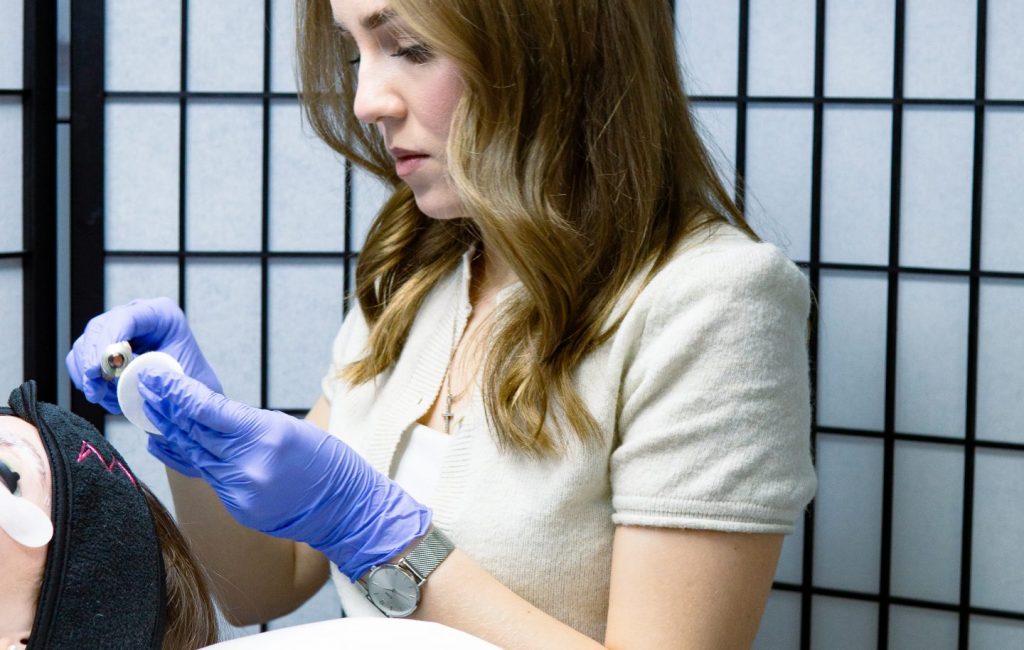 Kristina bei der Arbeit